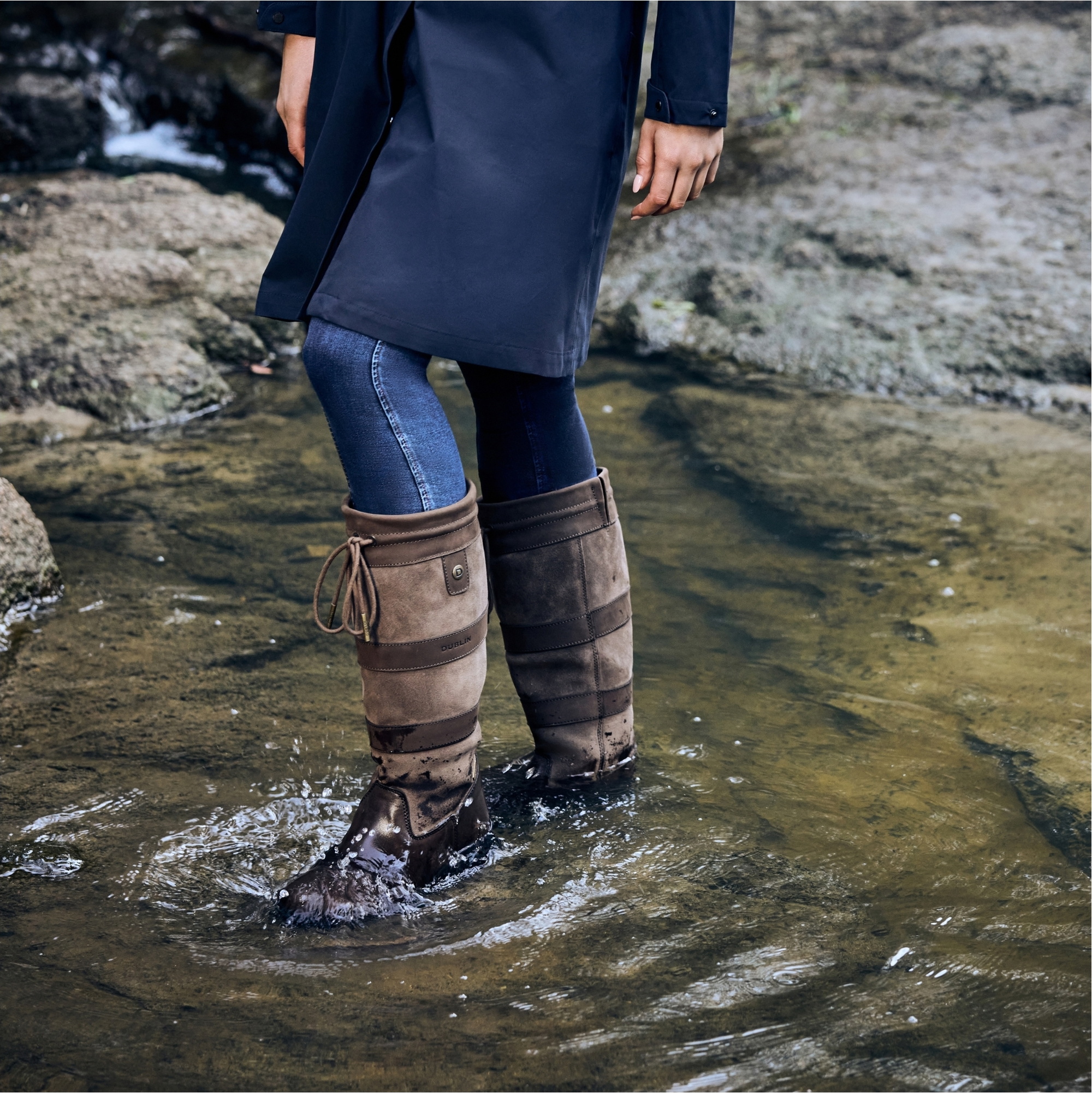 Dublin Damen Fluss Stiefel IV 1026061 - Chocolate